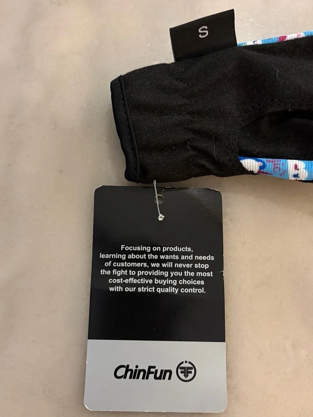 Turquoise Girls Sports Gloves with Unicorns